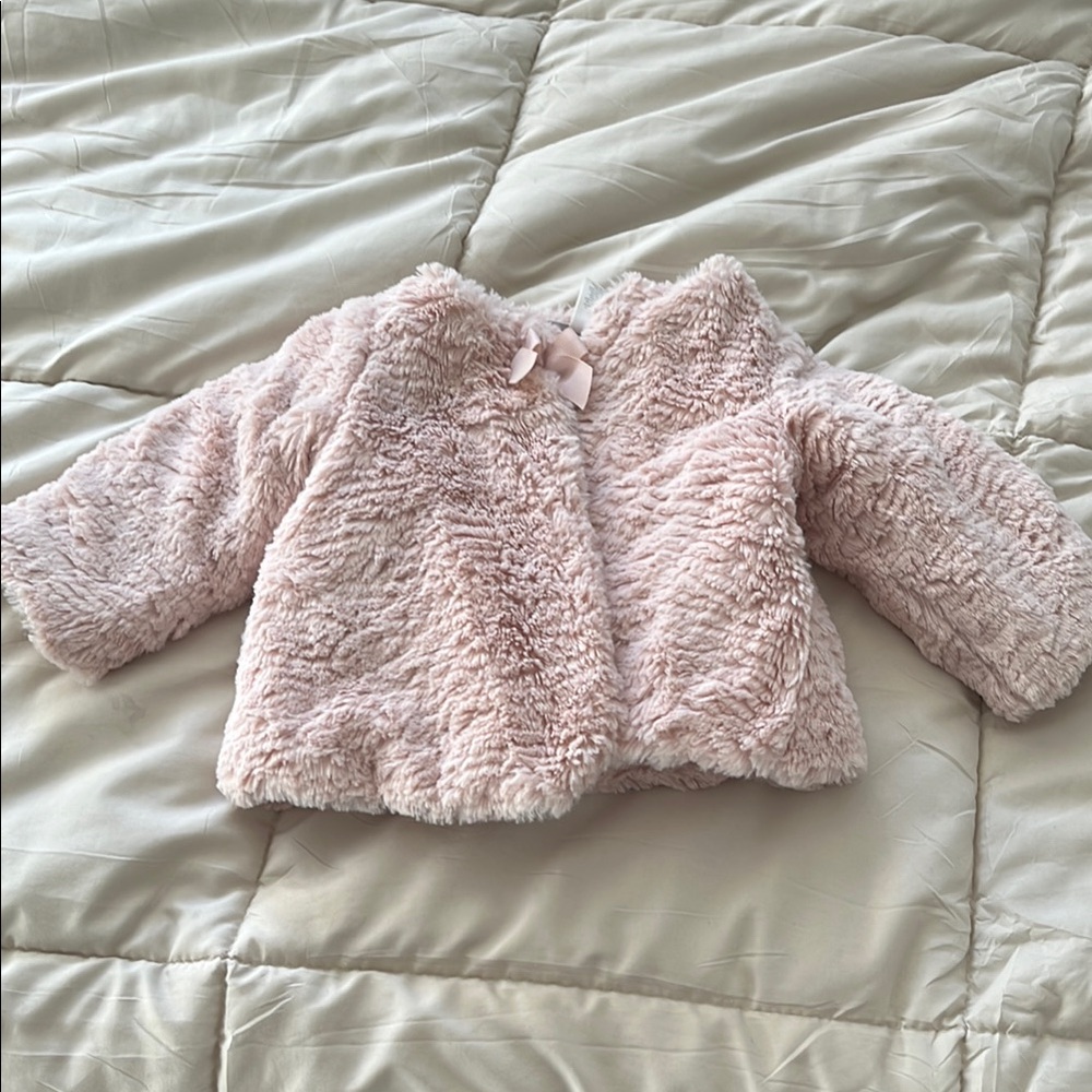 Cozy Pink Faux Fur Kids Jacket